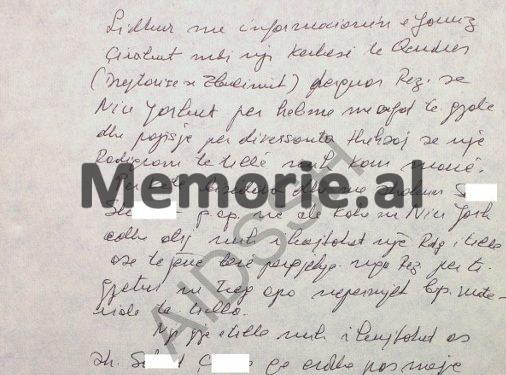 “Kadri Hazbiu na kërkoi helme me veprim të ngadaltë, se donte t’i përdorte kundër Leka Zogut, duke ia dhënë…”/ Zbulohet dokumenti i rrallë i Sigurimit, me raportin sekret të oficerit të Zbulimit në New York