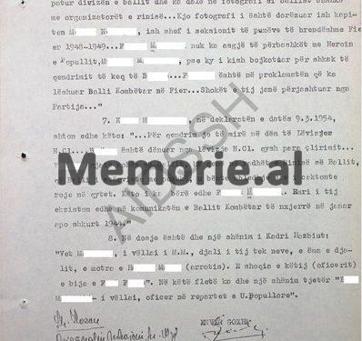 “Anëtar i Rinisë së Ballit, i ati milic e spiun i SIM-it, dy dajo komandantë Balli…”/ Dokumenti sekret i Sigurimit, për ballistin që hetoi Koci Xoxen, Dali Ndreun, Teme Sejkon, “sabotatorët e naftës”, etj.!