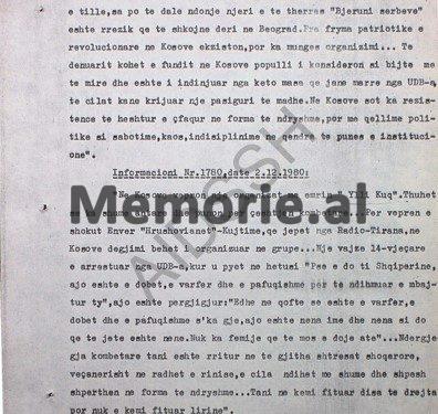 “Në Kosovë diçka po zien, por në çfarë mënyre do shpërthejë, nuk dihet, kurse Fadil Hoxhës i kanë dërguar letra anonime, ku…”/  Zbulohet dokumenti i Sigurimit, 6 muaj para demonstratave të ‘81-it