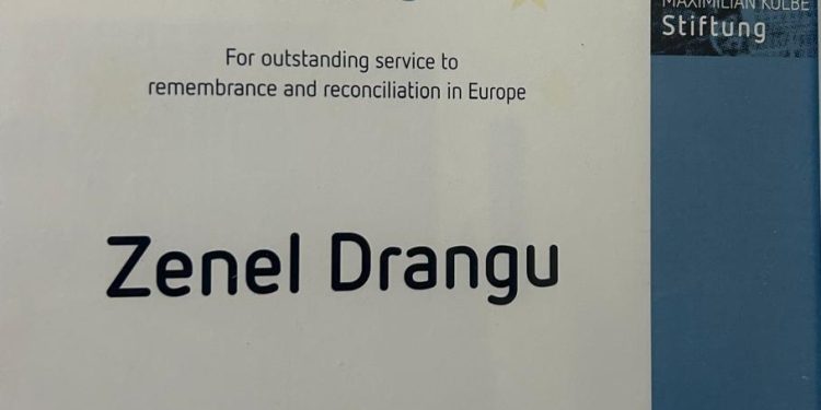 Në Krakov të Polonisë, Fondacioni gjerman “Maximilian Kolbe”, nderon me ‘Çmimin e Mirënjohjes’, Zenel Drangun, një nga heronjtë e rezistencës antikomuniste të Shqipërisë