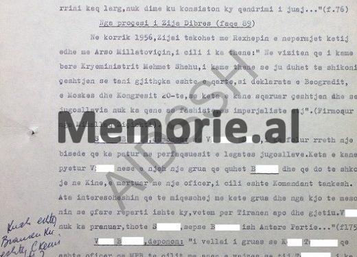 “Arso Milotoviç, takoi në Ndroq B.p. ‘Malësori’ dhe e pyet se; cili njihet më shumë, Enveri, apo Mehmet Shehu, pasi flitet…”/ Zbulohet dosja sekrete e Sigurimit për ambasadën jugosllave, në-‘82-in
