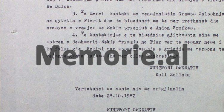“Me urdhër direkt të Kasem Trebeshinës, ne bëmë 12 atentate në Fier, kurse vetë Kasemi, vrau dëshmorin…”/ Zbulohen dokumentet e Sigurimit të vitit 1982, për vrasjet e kryera nga njësiti gueril i Fierit