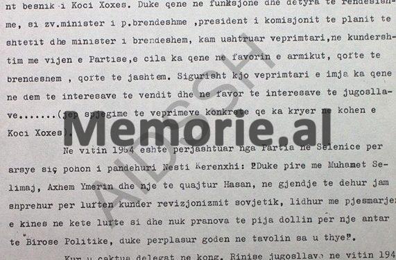 “Avdyl Këllezi dhe Myqerem Fuga, më dërgonin me shërbim në Kukës, në zonën kufitare…”/ Zbulohet dokumenti i Sigurimit me dëshminë e Kerenxhit, që implikonte ish-ministrin e Industrisë së Lehtë