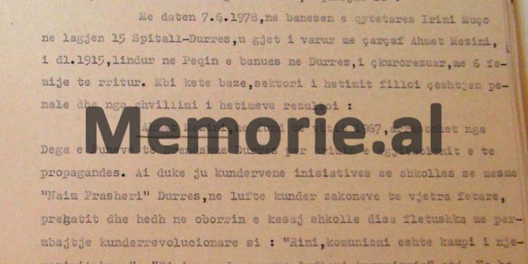 “Ai, iu kundërvu shkollës së mesme ‘Naim Frashëri’, hodhi në oborrin e saj fletushka me përmbajtje kundër-revolucionare, si…”/ Historia e tragjike e njeriut që kundërshtoi prishjen e kishave e xhamive në 1967-ën