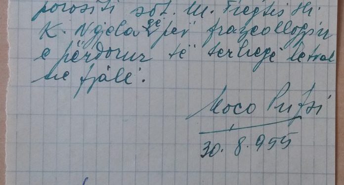 “Mund të vdesin fëmijët e vegjël, prandaj të rishihet urdhëri për heqjen e triskave të bukës ndaj familjeve, që kanë njerzit në burg, pasi…”/ Zbulohet dokumenti i rrallë i vitit 1955, me urdhrin e Kiço Ngjelës