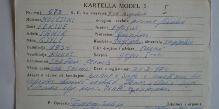“Burimi njofton se është takuar me Eqerem Mujon dhe kur e pyeti a ke marrë vesh ndonjë lajm nga babai, ai i tha se…”/ Raporti i agjentit të Sigurimit “Vjosa” nga Lushnja, për të arratisurin Tahir Kolgjini