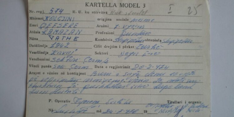 “Burimi njofton se është takuar me Eqerem Mujon dhe kur e pyeti a ke marrë vesh ndonjë lajm nga babai, ai i tha se…”/ Raporti i agjentit të Sigurimit “Vjosa” nga Lushnja, për të arratisurin Tahir Kolgjini