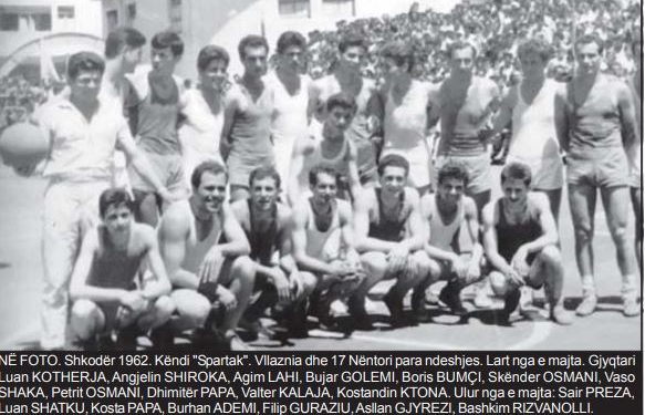 “Shatku ishte lojtar pesëshes parë të ‘Vllaznisë’ dhe kombëtares shqiptare, në vjetin 1960, përfaqësoi Shqipninë në Ballkaniadën që u zhvillue në Bullgari…”/ Kujtimet e Filip Guraziut, për shokun e ekipit