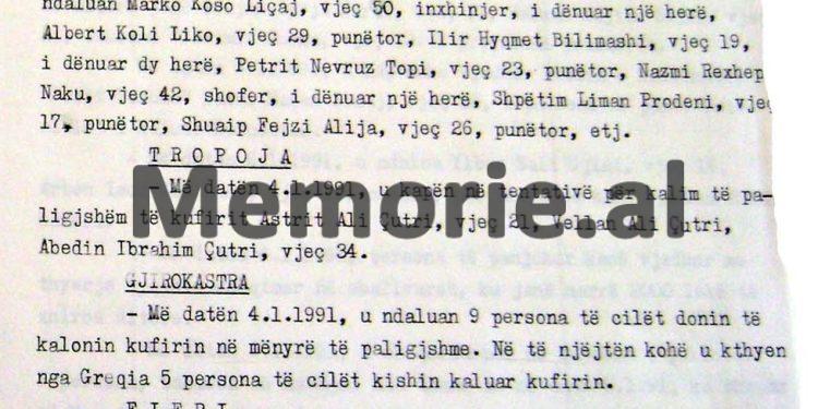 “Azem Hajdari tha; ‘poshtë PPSH-ja, dinastia dhe diktatori Enver Hoxha’ e, kënduan; ‘o djem rrëmbeni pushkën’, shkuan te Komiteti Partisë…”/ Dokumenti i Sigurimit për mitingun e PD-së, 4 janar ‘91 në Lushnje