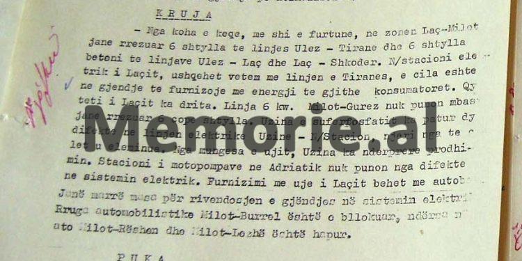 “Në Pukë, dëbora arrin në 4 m., në Laç, era rrëzoi 21 shtylla tensioni, oretku zuri 17 veta në Dibër, në Lezhë ngordhën 6500 zogj pule, Vlora u përmbyt…”/ Zbulohen raportet sekrete për motin e keq, dhjetor ‘73