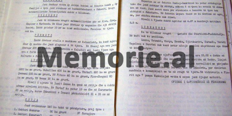 “Temperatura, – 25 gradë, dëbora 2 deri 3 m., dhjetra të vdekur nga orteqet, mijra ha toka dhe shtëpi banimi të përmbytura…”/ Zbulohet dokumenti sekret për motin e keq që “gjunjëzoi” Shqipërinë, 7-15 janar 1985