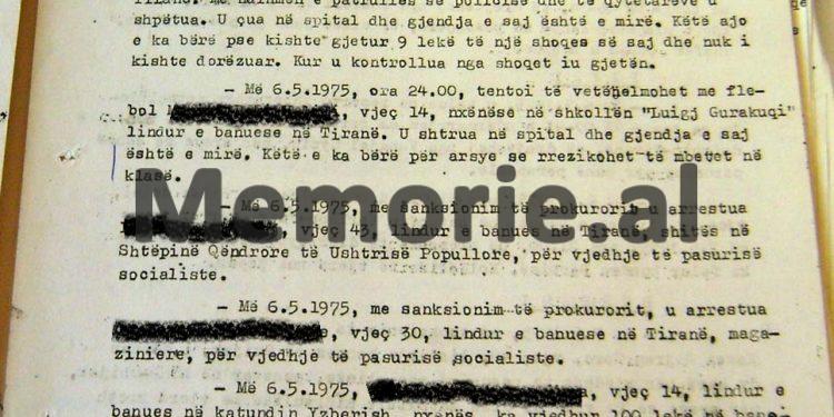 “Shkoi te Komiteti Qendror dhe kërkoi të takonte udhëheqësin kryesor, Enver Hoxhën, por kur u konstatua se kishte lyer rrobat me benzinë…”/ Zbulohet dokumenti i Sigurimit, me ngjarjen e bujshme të 7 majit ‘75