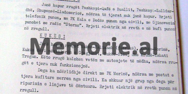 “Vazhdon dëbora, rrugët me veriun të bllokuara, në Tropojë, derra të egër kanë plagosur një fshatar dhe tentuan të hanë ushtarakë të postave kufitare, në Spaç trupi i të dënuarit…”/ Raporti sekret i 15 janarit ’85