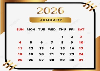 Kalendari 1 Janar 2026