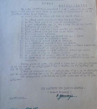 “Sekretari i I-rë i ambasadës sovjetike, shoku Vasil Siminev, bëri takim me mua këtu në Kryeministri dhe pasi më bëri 17 pyetje në lidhje me besimet fetare, unë…”/ Zbulohen dokumentet e rralla të vitit 1955