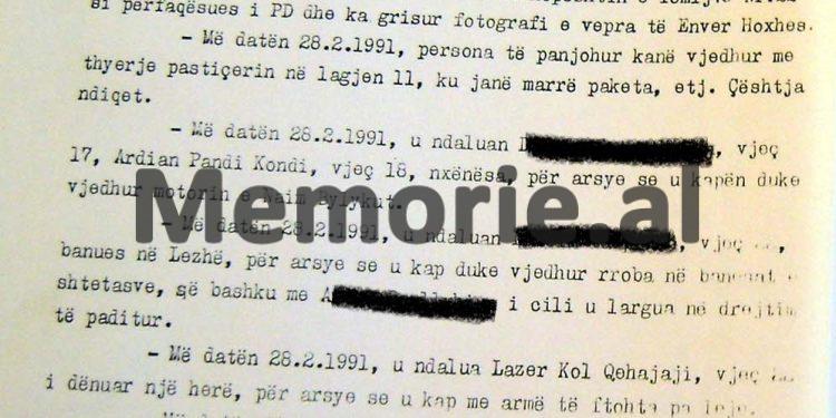 “Një grup prej 300 vetash, u grumbulluan në sheshin para monumentit Skënderbeut, për të penguar ‘Vullnetarët e Enverit’, por forcat e rendit…”/ Zbulohet dokumenti sekret për ngjarjen e Krujës, 28 shkurt ‘91