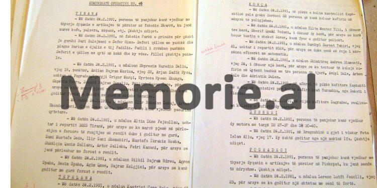 “Adrian Besnik Meta, mekanik në Parkun e MPB, ka drejtuar makinën ‘IFA’, ku ishte lidhur monumenti Enver Hoxhës, në Fier, Korçë e Durrës bustet i hoqën…”/ Raportet sekrete të Sigurimit, 20 shkurt ‘91