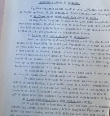 “Sekretari i I-rë i ambasadës sovjetike, shoku Vasil Siminev, bëri takim me mua këtu në Kryeministri dhe pasi më bëri 17 pyetje në lidhje me besimet fetare, unë…”/ Zbulohen dokumentet e rralla të vitit 1955