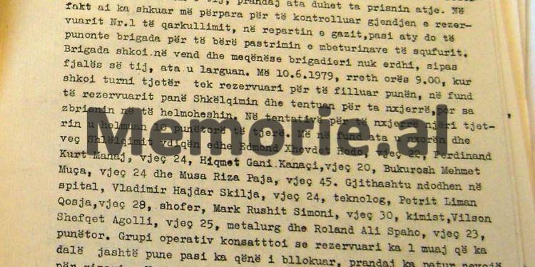“Në tentativë për të nxjerrë njeri tjetrin, u helmuan 10 punëtorë, por veç brigadierit, vdiqën edhe…”/ Zbulohet dokumenti sekret i 11 qershorit 1979, për vdekjen 6 punonjësve të Metalurgjikut