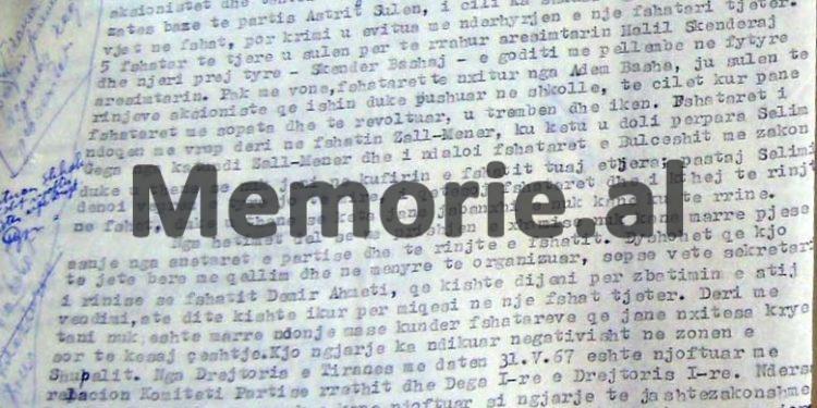 “Burra dhe gra me sëpata e lopata, sulmuan të rinjtë nga Tirana që po prishnin minaren, A. Basha, tentoi të godasë në kokë sekretarin e partisë …”/Zbulohet raporti Sigurimit për ngjarjen e Shupalit, maj ‘67