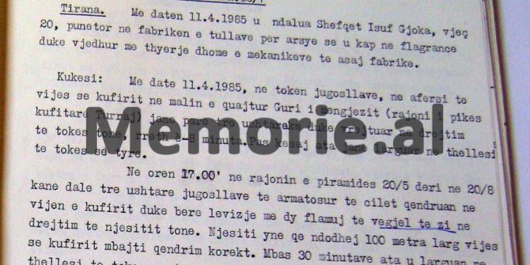 “Në Gjirin e Rodonit e Ksamil janë dy anije sovjetike, në kufirin me Jugosllavinë janë shtuar trupat ushtarake, postat greke me flamurin në gjysëm shtizë…”/ Raportet e Sigurimit, 11 prill ‘85, ditën që vdiq Enver Hoxha