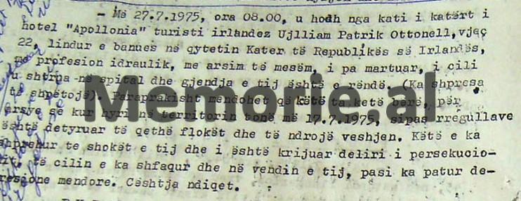 “Turistja suedeze që erdhi me firmën jugosllave ‘Atllas’, u paralajmërua që në Pikën Kufitare në Hot të hiqte minifundin, por në Hotel ‘Dajti’ e veshi përsëri dhe…”/ Zbulohet raporti Sigurimit i 15 gushtit ‘69