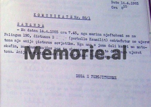 “Në Gjirin e Rodonit e Ksamil janë dy anije sovjetike, në kufirin me Jugosllavinë janë shtuar trupat ushtarake, postat greke me flamurin në gjysëm shtizë…”/ Raportet e Sigurimit, 11 prill ‘85, ditën që vdiq Enver Hoxha