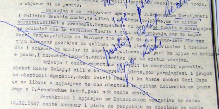 “Turp i madh, një polici e tërë lufton me armë me një të çmendur, kuadrot tanë, s’janë të përgatitur të ndeshen trup me trup…”! / Raportet sekrete të Sigurimit për ngjarjen që tronditi Korçën më 12 dhjetor ’87