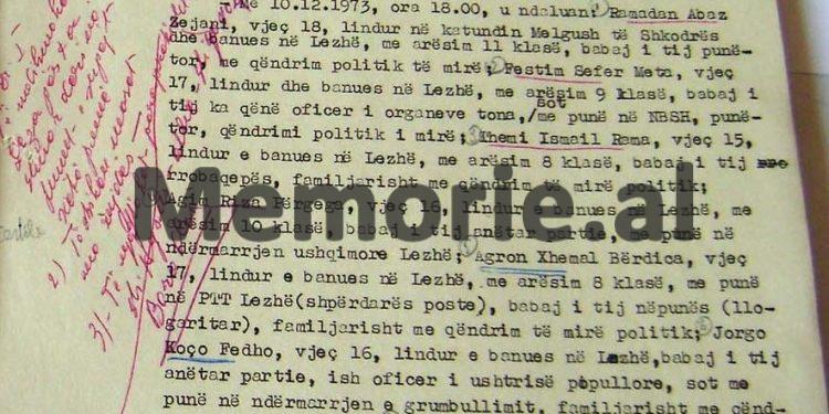 “Krijuan një organizatë të quajtur ‘Fafaic’, caktuan detyrën dhe pseudonimin për çdo pjestar të grupit, mbledhjet i bënin në një bunker…”/ Dokumenti i Sigurimit i ’73-it, drejtuar Hysni Kapos për grupin nga Lezha