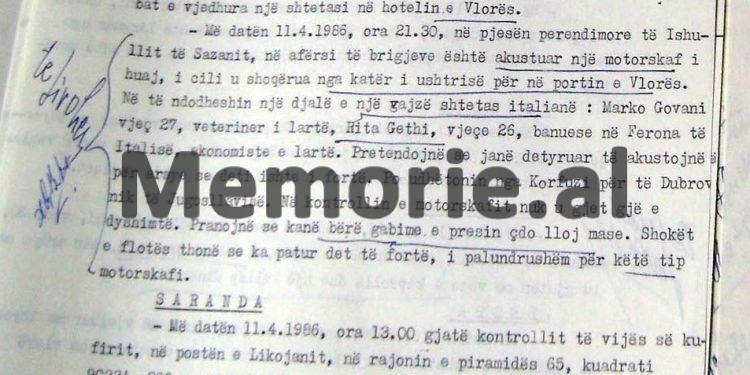 “Më 7.6.1986, në det u diktuan dy anije amerikane, që lëviznin në drejtim të lumit Shkumbin e derdhjes së Semanit…”/ Zbulohen dokumentet e Sigurimit për anijet e huaja që “zbarkonin” brigjeve shqiptare