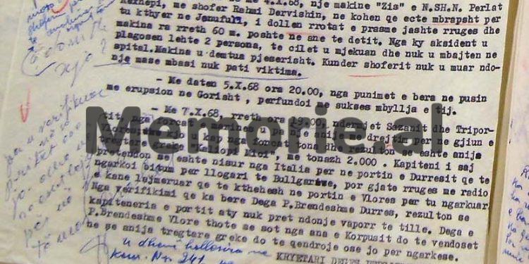 “Ndryshimi i kursit të anijes ‘Kaliopi Mici’ për në Vlorë, ndjek qëllime zbulimi dhe duhet të jetë dora e Zbulimit grek…”/ Zbulohen dokumentet e Sigurimit, kur anijet e huaja “zbarkonin” në Sazan e Zvërnec