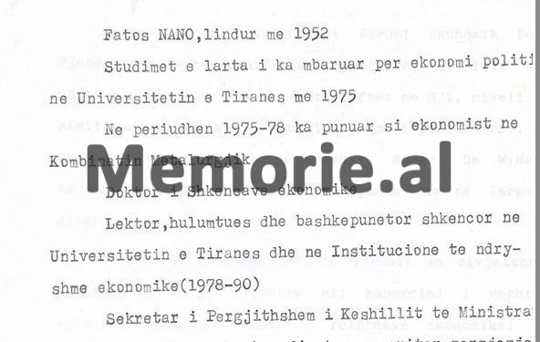 “U takova dhe me drejtorin e thesarit të Ministrisë së Financave të Francës, që tha se Shqipërinë e njihte nga librat e Kadaresë…”/ Zbulohet raporti i panjohur i Fatos Nanos, për Forumin e Davosit, 1 shkurt ‘91