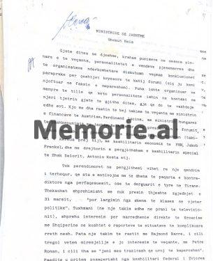 “U takova dhe me drejtorin e thesarit të Ministrisë së Financave të Francës, që tha se Shqipërinë e njihte nga librat e Kadaresë…”/ Zbulohet raporti i panjohur i Fatos Nanos, për Forumin e Davosit, 1 shkurt ‘91