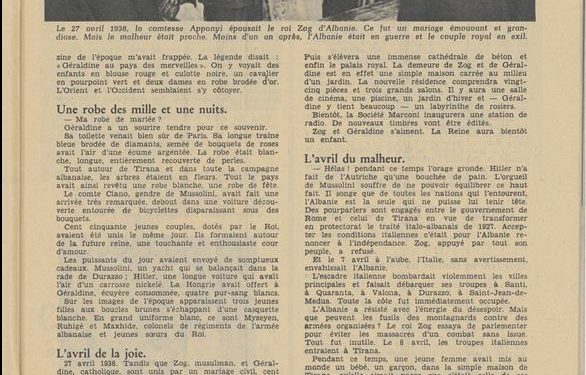 “Mbreti Zog po punon për kapitujt e fundit të kujtimeve të tij, të cilat do publikohen së shpejti dhe do të hedhin dritë mbi…”/ Intervista e panjohur e Mbretëreshës Gerlandinë, shtator 1960