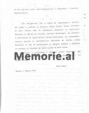 “U takova dhe me drejtorin e thesarit të Ministrisë së Financave të Francës, që tha se Shqipërinë e njihte nga librat e Kadaresë…”/ Zbulohet raporti i panjohur i Fatos Nanos, për Forumin e Davosit, 1 shkurt ‘91