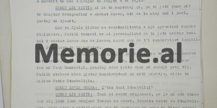 “Mendimin tuaj, që Kosovës të mos i jepet statusi i republikës, ne e quajmë të drejtë dhe patriotik, një qëndrim të kundërt, ne do ta luftojmë…”/ Zbulohet letra “Tepër sekret” e Enverit për Fadil Hoxhën, shtator 1970