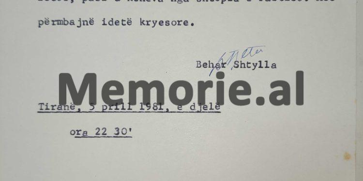 “Në artikullin e ‘Zëri i Popullit’, t’u themi se; pse nuk ia jepni Kosovës statusin e republikës dhe t’u shpjegojmë arsyet që pse s’morëm pjesë në mbledhjen e Helsinkit…” / Biseda e Enverit me Ramizin, 4 qershor ‘81