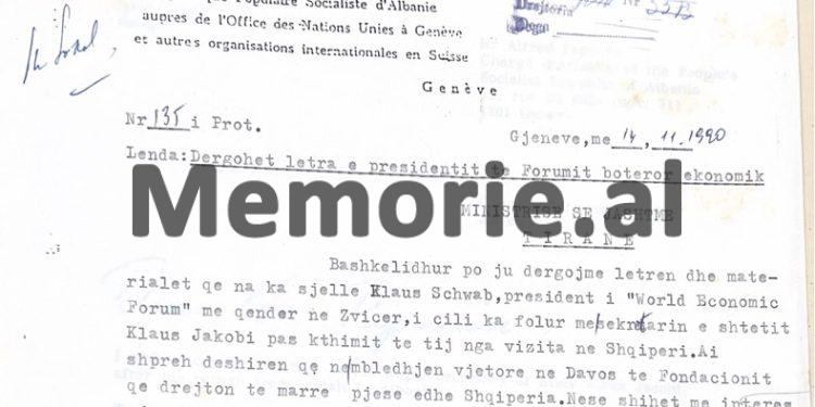 “U takova dhe me drejtorin e thesarit të Ministrisë së Financave të Francës, që tha se Shqipërinë e njihte nga librat e Kadaresë…”/ Zbulohet raporti i panjohur i Fatos Nanos, për Forumin e Davosit, 1 shkurt ‘91