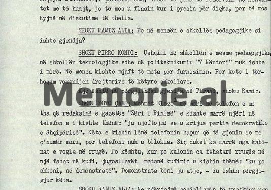 “Mehmet Elezi më tha që redaksinë e ‘Zëri i Rinisë’ e kishte telefonur njëri e, u kishte thënë se: ‘u krijua Partia Demokratike’…”/ Mbledhja e Byrosë me Ramiz Alinë, ditën e ekzekutimit të Çausheskut, 25 dhjetor ‘89