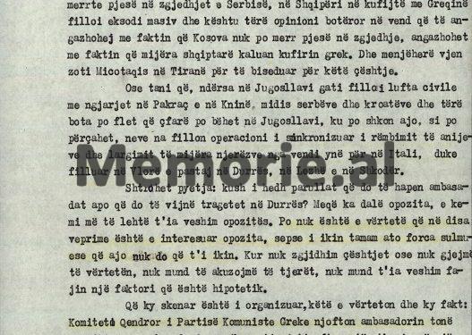 “Ambasadori i SHBA-së në Athinë refuzoi një mbledhje në Boston; se priten ngjarje në Shqipëri, ne themi; Azem Hajdari atje, apo Sali Berisha vajti…”/ Zbulohet raporti sekret i Ramiz Alisë, mbledhja e Byrosë 6 mars ‘91