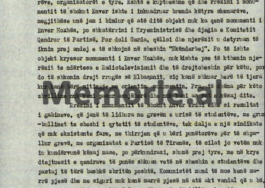 “Në fund të dhjetorit, gjashtë ministra të qeverisë më kërkuan dorëheqjen në zyrën time, unë s’ua pranova, pasi thuhet se do krijohet një parti socialiste dhe ….”/ Raporti sekret i Ramiz Alisë, 6 mars ‘91