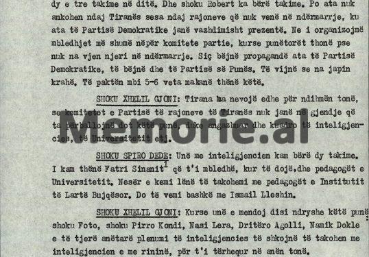 “Unë s’mund të merrem me mbjelljet e pranverës, në lagje, si gjithë të tjerët do të punojmë, paga jonë do jetë 7 mijë lekë, se ne s’marrim as një mijë lekëshin e luftës…”/ Fjala e Pali Miskës në Byro, 6 mars 1991