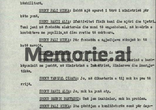 “Unë s’mund të merrem me mbjelljet e pranverës, në lagje, si gjithë të tjerët do të punojmë, paga jonë do jetë 7 mijë lekë, se ne s’marrim as një mijë lekëshin e luftës…”/ Fjala e Pali Miskës në Byro, 6 mars 1991