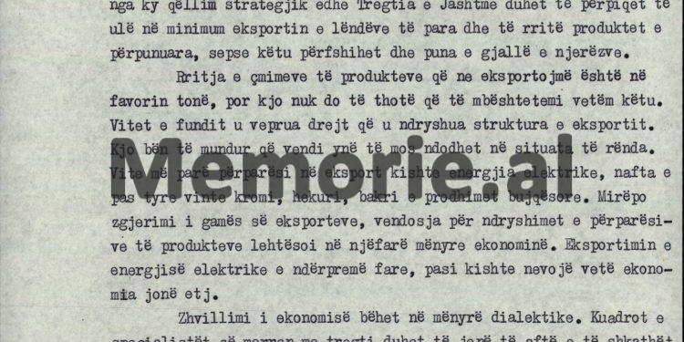 “Në një bisedë me Zhoa Amazonas, i fola edhe për problemet e naftës në vendin tonë dhe kompanitë e huaja që janë ofruar, por ai…”/ Zbulohet dokumenti me fjalën e Ramiz Alisë në Byro, 6 qershor ‘89