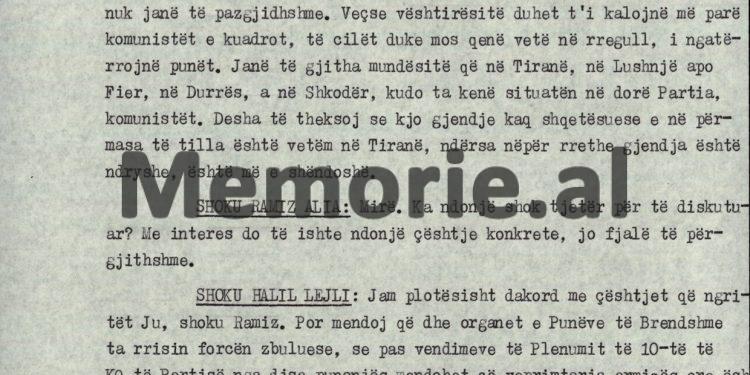 “Gjashtë punëtorë të minierës së Valiasit futen me kamion në ambasadën italiane, po kështu te gjermania 30 veta njëherësh, kurse Sigurimi i Shtetit, na thotë se…”?! / Debatet e Ramiz Alisë në plenum, 7 korrik ‘90