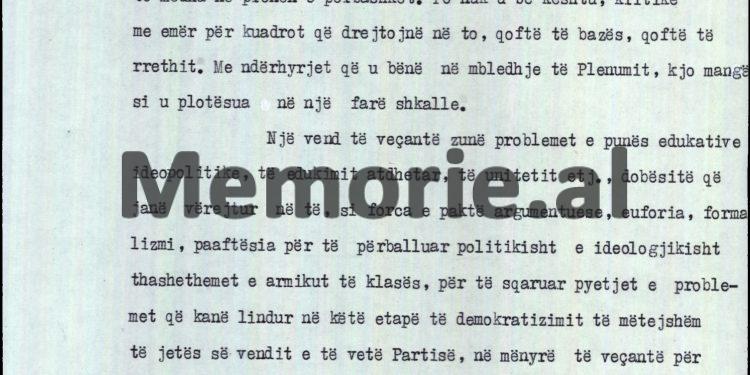 “Shoku Koço Kokëdhima gëzon respekt në radhët e rinisë, djalë me kulturë, por shokët drejtues të Partisë kanë vërejtje për të; ‘mendjemadh, i nxituar dhe…”/ Raporti i Fatos Nanos për Ramiz Alinë, shtator 1990