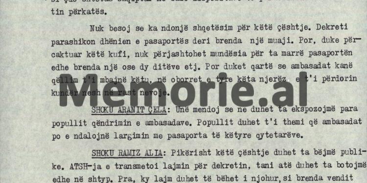 “Duhet të godasin mbi rrugaçët e huliganët, për të mbrojtur popullin dhe pushtetin që e kemi fituar me gjak dhe duhet ta mbrojmë me gjak deri në fund…”/ Debatet në Plenum, 6-7 korrik 1990