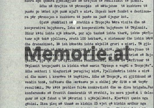 “Populli i Tropojës kishte dëshirë dhe ma ka lanë porosi për t’ju a transmetuar juve, shoku Ramiz, që të bëni një vizitë në këtë rreth, pasi…”/ Zbulohet proces-verbali i mbledhjes së Byrosë, 6 qershor 1989