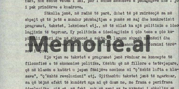 “Në Japoni, që në klasën e parë u thonë fëmijëve: ‘vendi ynë është i varfër, prandaj duhet të mësojmë e të punojmë’, kurse në shkollën tonë…”/ Diskutimi Gramoz Rucit në plenumin e 11-të të Komitetit Qendror, korrik ‘90