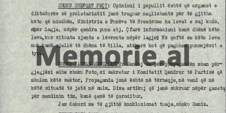 “Në 2 korrik, në orën 10 të darkës grumbuj njerëzish shkuan para ambasadave, por kur biseduam në zyrën time për dhënin e pasaportave, ju, shoku Ramiz…”/ Debatet e Nexhmijes në plenum, 6 korrik ‘90